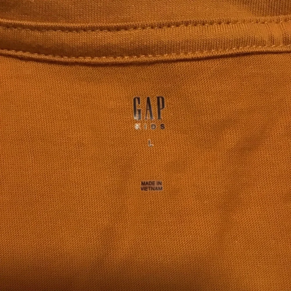 Gap girls logo t-shirt orange and pink logo, short sleeve‎